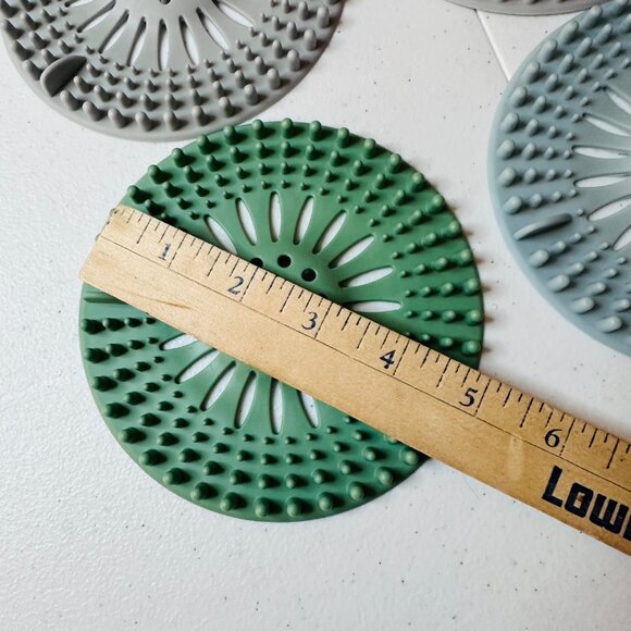 Silicone Sink Hair Catcher Drain Covers Set Of 6 - Assorted Colors - Picture 2 of 4